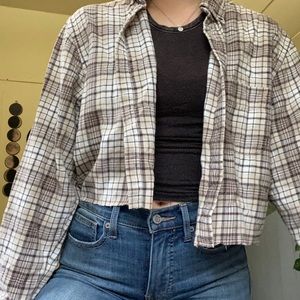 Cropped Nordstrom flannel